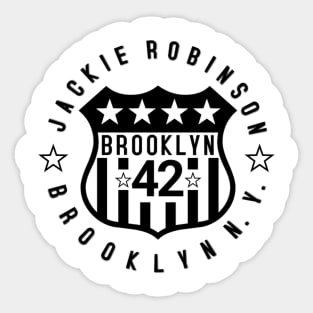 Jackie Robinson BK NY Sticker